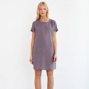 ♡100%  Linen Shift Mini Dress